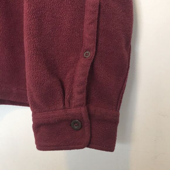 RedHead Maroon Button Down Fleece Shirt Jacket - Picture 9 of 9